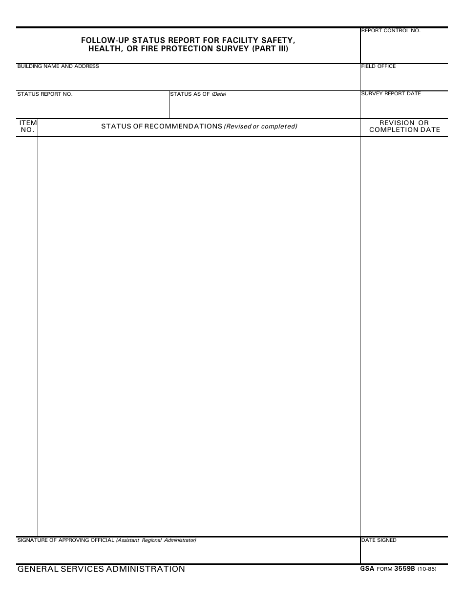 GSA Form 3559B - Fill Out, Sign Online and Download Fillable PDF ...