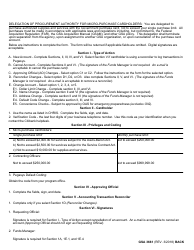 GSA Form 3661 Purchase Card Application and Maintenance, Page 2