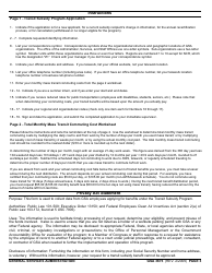 GSA Form 3675 Transit Subsidy Program Application, Page 3