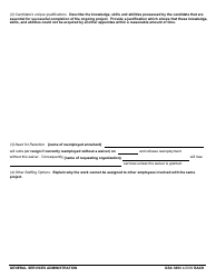 GSA Form 3693 Request for Waiver of Dual Compensation (Salary Offset) Need to Retain, Page 2