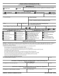 Document preview: GSA Form 3675A Transit Subsidy Program Application (Smartbenefits)