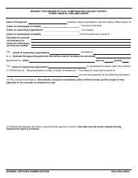 GSA Form 3694 Request for Waiver of Dual Compensation (Salary Offset) Other Unusual Circumstances