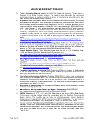 GSA Form 3681A Lease File Checklist Guidance, Page 2