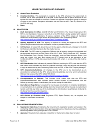 GSA Form 3681A Lease File Checklist Guidance, Page 3