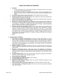 GSA Form 3681A Lease File Checklist Guidance, Page 4