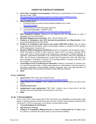 GSA Form 3681A Lease File Checklist Guidance, Page 6