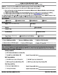 GSA Form 3704C Chris Access Request Form (For Client Agencies-Exim, Ncua, OPM, Rrb, and Usip)