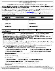 Document preview: GSA Form 3704A Chris Access Request Form (For GSA Oig Users)