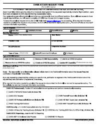 Document preview: GSA Form 3704B Chris Access Request Form (For Cabs Users)