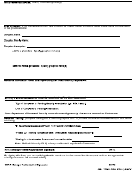 GSA Form 3704B Chris Access Request Form (For Cabs Users), Page 2