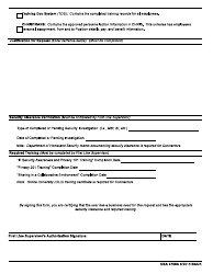 GSA Form 3705A Chris Business Objects Access Authorization Request (For GSA Users), Page 2