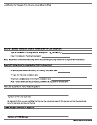 GSA Form 3705D Chris Business Objects Access Authorization Request (For GSA-Oig), Page 2