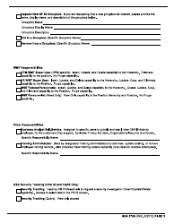 GSA Form 3705 Chris Access Authorization Request (For Client Agencies), Page 2