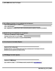 GSA Form 3705 Chris Access Authorization Request (For Client Agencies), Page 3