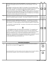GSA Form 5023 Flsa Exemption Determination Checklist - Executive Exemption, Page 2