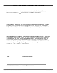 Document preview: GSA Form 5042 Overseas Employment Transportation Agreement