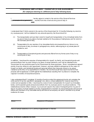 Document preview: GSA Form 5044 Overseas Employment Transportation Agreement (For Employee Returning to a Different Post of Duty Following Leave)
