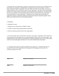 GSA Form 5040 Overseas Employment Agreement Assignment to a Foreign Area (With Return Rights), Page 2