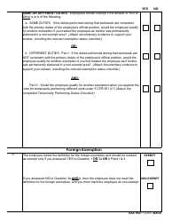 GSA Form 5027 Flsa Exemption Determination Checklist - Foreign Exemption, Page 2