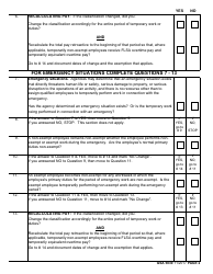GSA Form 5030 Flsa Exemption Determination Checklist - Temporarily Performing Different Duties Exemption, Page 2