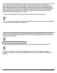 GSA Form 3702 Nondiscrimination in Federal Financial Assistance Compliance Questionnaire for Recipients, Page 5