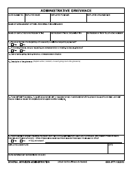 Document preview: GSA Form 9771 Administrative Grievance