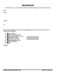 Document preview: GSA Form 9577 Disposition Report