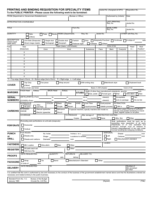 Form SF-1C  Printable Pdf