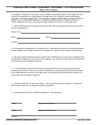 Document preview: GSA Form 5041 Overseas Employment Agreement Assignment to a Foreign Area (Without Return Rights)