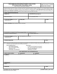 GSA Form 317 Telecommunications Service Priority (Tsp) System Tsp Action Appeal for Service Users