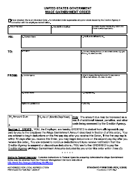 Document preview: Form SF-329B Wage Garnishment Order