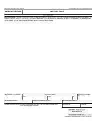Document preview: Form SF-505 Medical Record - History - Parts 2 and 3