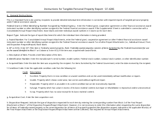 Form SF-428-S Tangible Personal Property Report - Supplemental Sheet, Page 2