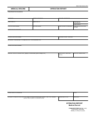 Document preview: Form SF-516 Medical Record - Operation Report