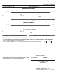 Document preview: Form SF-523A Disposition of Body