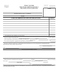 Document preview: Form SF-1154 Public Voucher for Unpaid Compensation Due a Deceased Civilian Employee