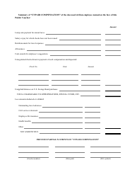Form SF-1154 Public Voucher for Unpaid Compensation Due a Deceased Civilian Employee, Page 2