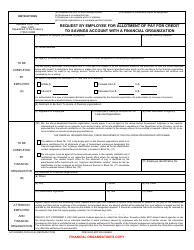 Form SF-1198 Request by Employee for Allotment of Pay for Credit to Savings Account With a Financial Organization, Page 2