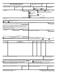 Form SF-1447 Solicitation / Contract