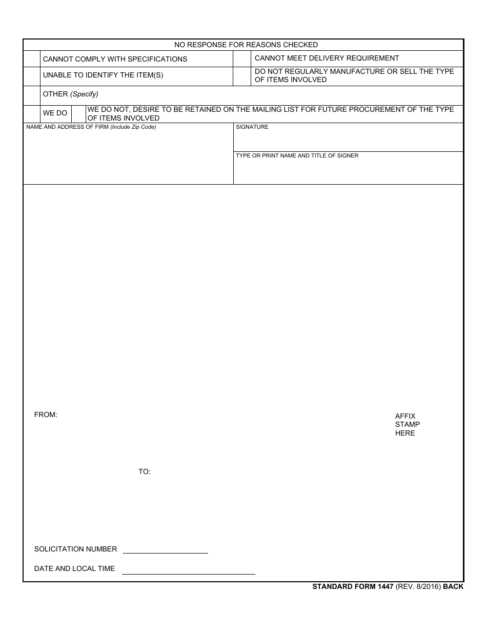 Form SF-1447 Solicitation / Contract, Page 2