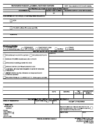 Optional Form 11 &quot;Reference Request - Federal Records Centers&quot;