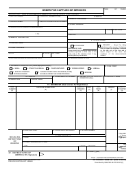Optional Form 347 Order for Supplies or Services