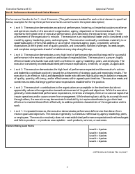 Optional Form 720 Senior Executive Performance Plan, Page 2