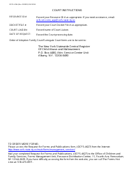 Form OCFS-4156 Order of Adoption Family Court/Surrogate Court Request Form - New York, Page 2