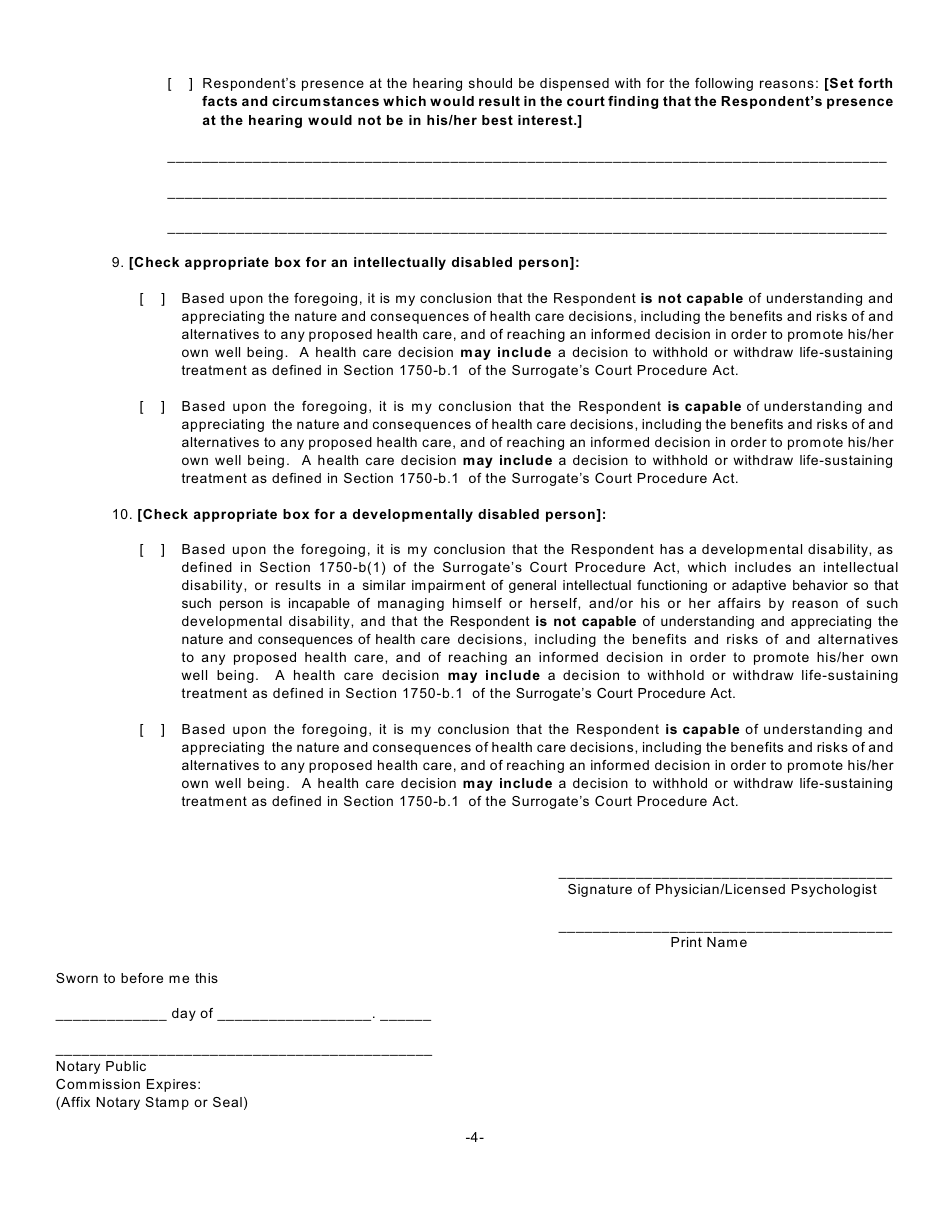 Form GMD-1 Petition for Appointment of Guardian - New York, Page 18
