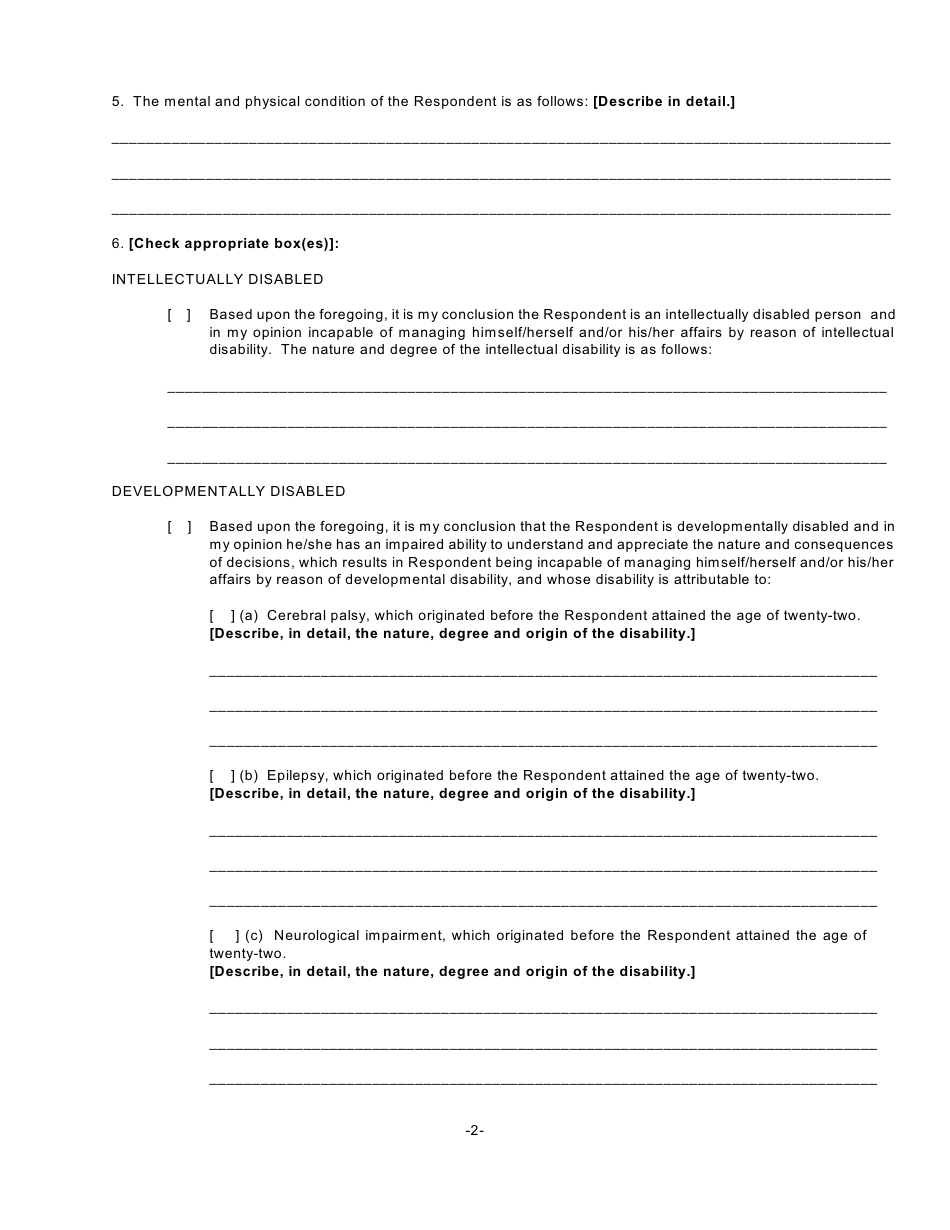 Form GMD-1 Petition for Appointment of Guardian - New York, Page 20