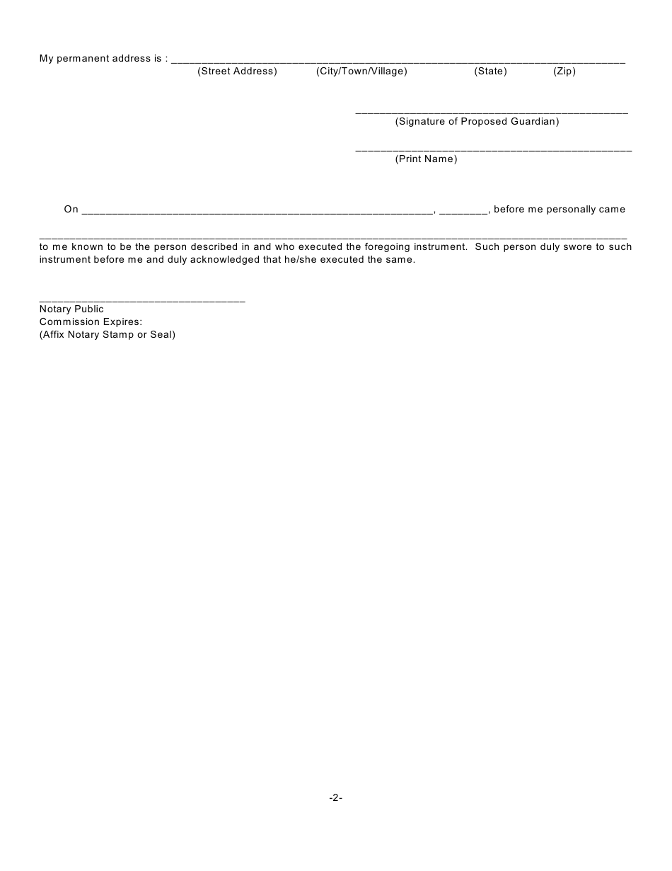 Form GMD-1 Petition for Appointment of Guardian - New York, Page 26