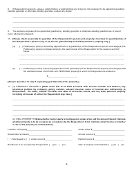 Form GMD-1 Petition for Appointment of Guardian - New York, Page 5