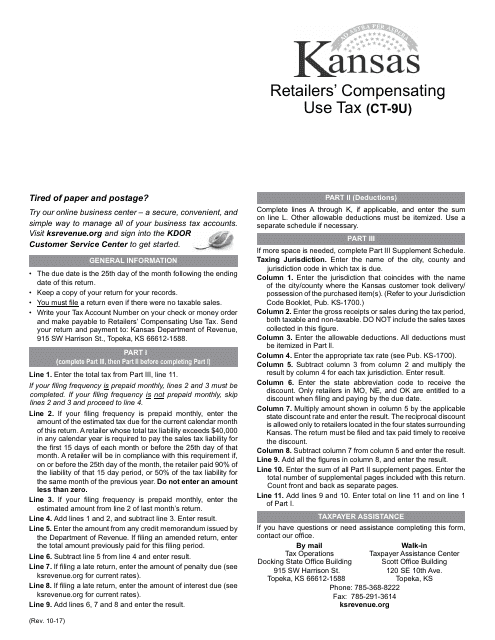 Form CT-9U  Printable Pdf