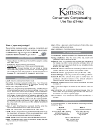 Form CT-10U Kansas Consumers&#039; Compensating Use Tax Return - Kansas